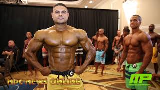 2018 NPC Atlantic States Mens Physique Backstage Atlantic States [upl. by Alaaj]