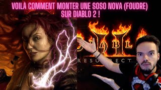 GUIDE Diablo 2 resurrected Sorciere FOUDRE NOVA Template build [upl. by Hako]