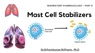 Mast cell stabilizers  Respiratory Pharmacology  Part 9 [upl. by Akiraa]