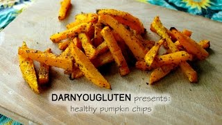 Oven baked pumpkin fries  Gluten Free [upl. by Oreves]