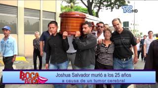 Muere a causa de un tumor cerebral “El Bisbal ecuatoriano” Joshua Salvador [upl. by Urina]