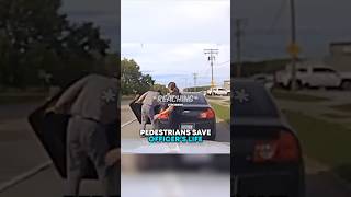 Pedestrians SAVE Officer’s Life 😳 [upl. by Evonne973]