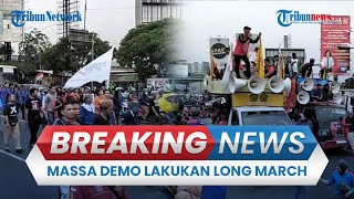 🔴BREAKING NEWS Demo Buruh di Bekasi Berlangsung 11 Jam Tol JakartaCikampek Macet Total [upl. by Yelyac206]