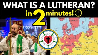 Lutherans Explained in 2 Minutes [upl. by Nwahsid762]