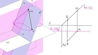 383  Rebatimento de um plano de topo para um plano frontal [upl. by Adlihtam]