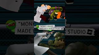 Donnie and Mikey have an epic fight as ROBLOX characters  TMNT Shorts [upl. by Anemix310]