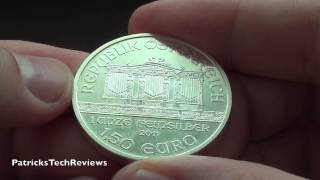 Wiener Philharmoniker 2011 Silver coin 9991000 silver 1oz 311g [upl. by Cyprio580]