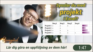 Uppföljning av projekt i Excel  en projektlista med lite bling [upl. by My241]