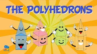 Polyhedrons The Faces of Shapes  Educational Videos for Kids [upl. by Mot]