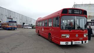 Leyland Nationals at Leyland Factory 4 minutes of Leyland National music [upl. by Kessel]