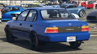 Toyota Corolla Big Body Mod For GTA 5  AE100  AE101  1994 Toyota Corolla  GTA 5 [upl. by Frisse]