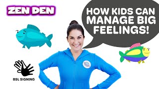 Be the Pond  Kids Mindfulness Videos Deaf Friendly with BSL  Cosmic Kids Zen Den [upl. by Girhiny]