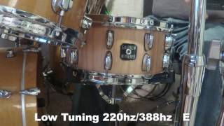 Gretsch Oak Stave Snare Drum 6 12 x 14 Tunings Low Medium High review [upl. by Atimad459]