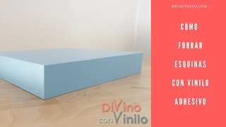 Cómo forrar esquinas con vinilo  BRICOYDECO BRICOLAJE DECORACION [upl. by Bullock]