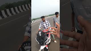 KTM RC vs Pulsar RS Race 😈☠️ bikerboydipu shorts race motovlog reaction ktm rs [upl. by Onairpic]