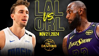 Los Angeles Lakers vs Orlando Magic Full Game Highlights  Nov 21 2024  FreeDawkins [upl. by Dewey527]