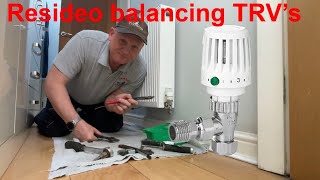 Resideo Honeywell home Auto balancing TRVs unboxing reviewing installing and setting up [upl. by Iaria271]