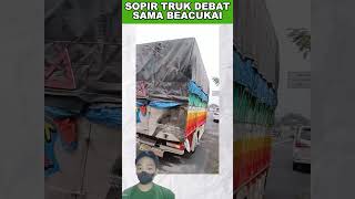 SOPIR TRUK DEBAT SAMA BEACUKAI tni polisi feed shorts [upl. by Anawek]