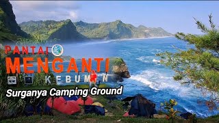 PANTAI MENGANTI KEBUMEN  Surganya Camping Ground [upl. by Guod]