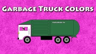 Vids4kidstv  Garbage Truck Colors [upl. by Cissiee]