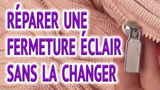 👍 Comment réparer une fermeture éclair sans la changer ✂️❤️Cours de couture [upl. by Leeban]