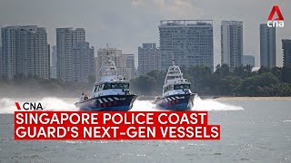 Singapore Police Coast Guard unveils nextgeneration vessels [upl. by Shane]