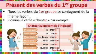 Le présent des verbes du 1er groupe [upl. by Nelrac]