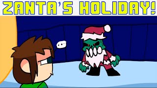 Friday Night Funkin Zanta’s Holiday  Cutscenes FNF Zanta Claws Mod [upl. by Dnalra805]