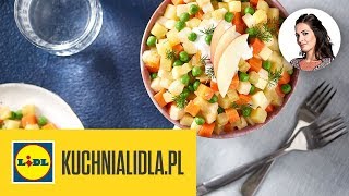 WEGAŃSKA SAŁATKA JARZYNOWA 🍲  Kinga Paruzel amp Kuchnia Lidla [upl. by Aivila]