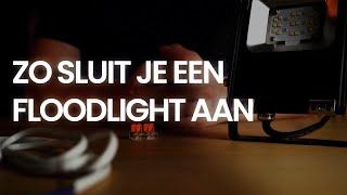 Zo sluit je een RGB CCT LEDfloodlight aan [upl. by Nylhtiak662]