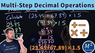 How to Solve Multi Step Decimal Problems Efficiently 23456789×15 [upl. by Zawde]