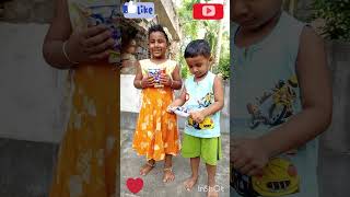 Adrija ar or bhai naitik pelo kichu khabar ❤😁😁😁☺☺☺😍😍😘😘 funny cute trending viral comedy [upl. by Isnam]