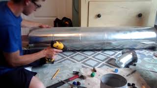 How to install a take off fitting on round metal duct work part one [upl. by Eldwun]