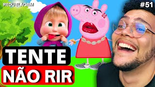 TENTE NÃO RIR COM PEPPA ENGRAÇADA  COM A MASHA E O URSO  Redublagem Well Cardoso [upl. by Hujsak103]