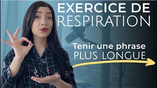 Exercices de respiration  LINDISPENSABLE pour tenir des phrases plus LONGUES [upl. by Analat]