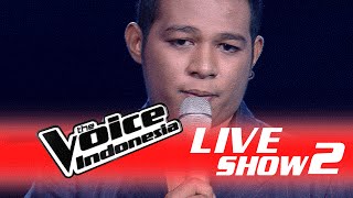 Mario G Klau quotMalaikatquot I Live Show 2 I The Voice Indonesia 2016 [upl. by Eanahc868]