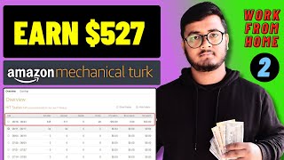 Work from Home with Amazon Mechanical Turk  Earn Money Online in 2024 [upl. by Zenas]