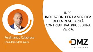 INPS Indicazioni Per La Verifica Della Regolarità Contributiva Procedura VE R A [upl. by Audley]