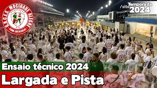 Mocidade Alegre 2024  Largada e Pista  Ensaio Técnico  Samba ao vivo  ETSP24 [upl. by Ahsatan]