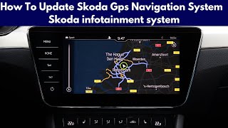 How To Update Skoda Gps Navigation System  Skoda infotainment system [upl. by Kravits530]