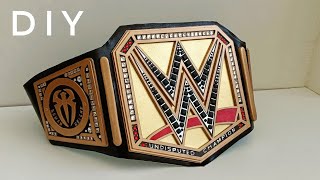 How To Make Undisputed WWE Universal Championship  DIY Undisputed Championship [upl. by Nnahgem]