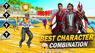 Top 4 Secret Best Character Combination 🤯 For Free Fire BR Ranked amp CS Ranked FF Best Combination [upl. by Ogaitnas]