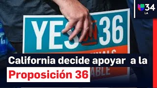 Contundente respaldo a la Proposición 36 en California impondrán penas más severas a robos [upl. by Ralyks]