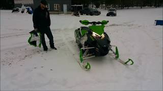 TD super quiet vs TD stock modified sound compare in snow For Sidewinder ZR9000 Thundercat [upl. by Uba]