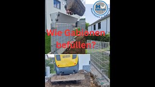 Gabionen mir Granit befüllen mal anders [upl. by Htiaf]