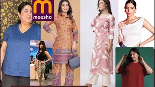 Meesho Plus size haul S to 7xl sizes available kurtasetsgym Tshirttopsaffordable meesho [upl. by Yerfej]