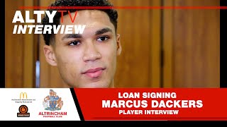 MARCUS DACKERS  Altrincham FC Interview  November 2023 [upl. by Norrej412]