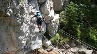 HiasKlettersteig Silberkarklamm Ramsau am Dachstein [upl. by Ahsercal812]