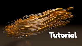 Cinema 4D  XParticles  Follow spline  Tutorial [upl. by Ancalin789]