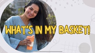 What’s in my basket  Titeeksha Tawde  zee Marathi  Saatvya Mulichi Saatvi mulgi  Netra  BTS [upl. by Eidnak]